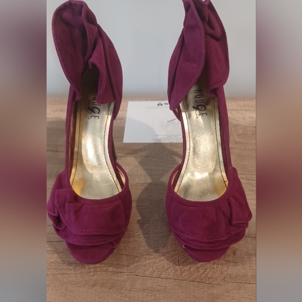 Plum/Raspberry colored heels